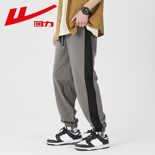 回力纯棉束脚裤子男2025夏季新款美式高街运动裤春秋宽松休闲长裤 商品图2