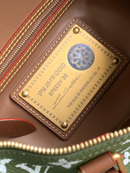 秋冬特惠💰1670 渠道级LV【全钢五金 MB163c01变码芯片】te级LV 全套包装 M15241墨绿 本款Speedy P9 Bandoulière30手袋 商品图8