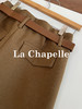 会员福利【高支斜纹+久坐顺直】拉夏贝尔/La Chapelle高腰微廓显瘦直筒裤~质感百搭加厚休闲裤（含腰带） 商品缩略图9