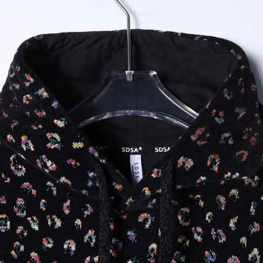 WY1430SDSA男士秋冬新款痞帅男装韩版满印彩色刺绣抽绳连帽卫衣百搭时尚 商品图2