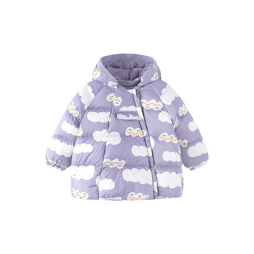 迷你巴拉巴拉男女童拒水拒油污精灵尖尖帽保暖连帽羽绒服冬新款 商品图4