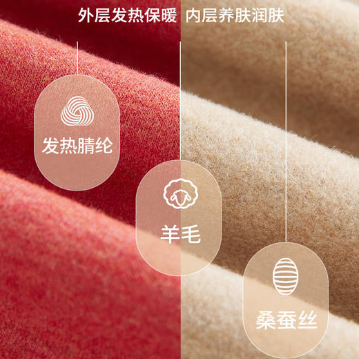 「自j」全新升级【铂金会员128/天猫169/差价41】(04630)洛诗琳蚕丝暖绒高领打底衫2025秋冬含羊毛加绒保暖上衣女 商品图4