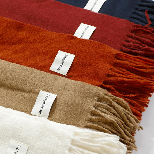 质感净色百搭经典款围巾-纪念日百货门店同款166195442 商品图0