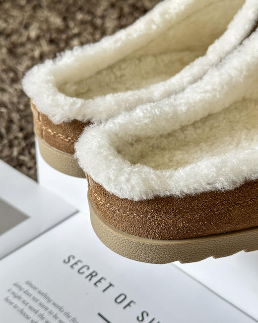 现货 THS-限时 al家 情侣款 一脚蹬勃肯毛毛拖鞋 4色 QZ116 商品图12