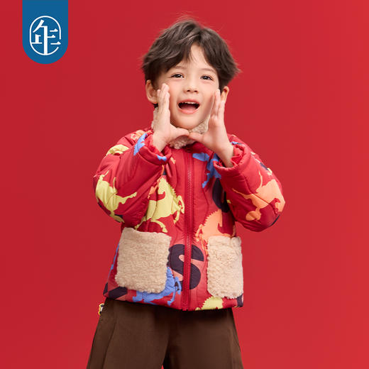 年衣童装加棉唐装冬季新品儿童中式改良汉服夹棉有好事加棉唐装 商品图3