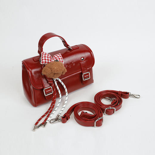 【礼物季】复古学院风两PU皮用包-纪念日百货门店同款167146052 商品图1