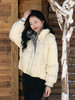 【百图lulu定制】【阳光羽绒服】清新 自然 双拼色 连帽（可拆卸）短款羽绒服 商品缩略图8