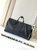 秋冬特惠💰中号45cm💰1430 大号50cm💰1530 特大号55cm💰1630 渠道级LV【精钢五金 MB163c01变码芯片】M40569 M40568 M40605黑花旅行手提包 商品缩略图0