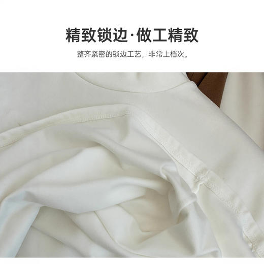【轻薄软糯❗️精致锁边】半高领打底衫女韩系简约百搭长袖上衣秋冬修身纯色保暖打底内衣。ja 商品图3