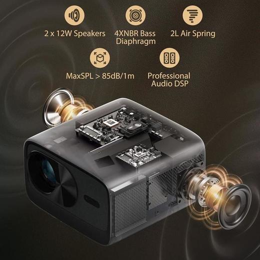 【视听盛宴】专业级影院套装 美国西屋原生4K超高清投影仪 + 爱浪 5.1无线家庭影院套装 商品图3