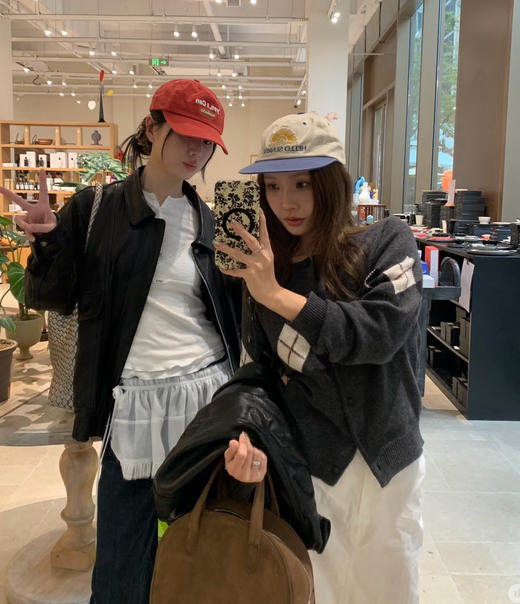 外贸单菱格针织羊毛开衫 商品图9