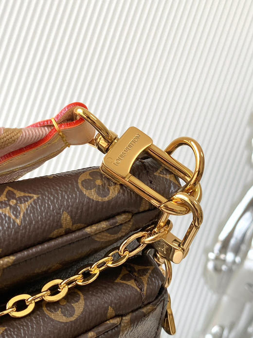 秋冬特惠💰1200 渠道级LV【全钢五金 MB163c01变码芯片】te级LV 全套包装 M44823老花 M44813老花绿 本款Multi Pochette Accessoires手袋 商品图5