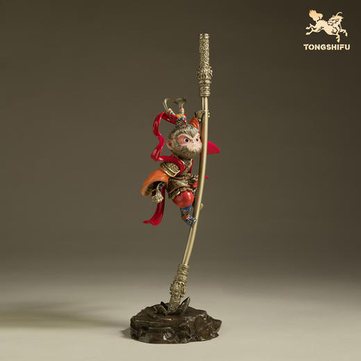 铜师傅《盖世英雄》客厅桌面孙悟空齐天大圣铜摆件 节日礼物 商品图3