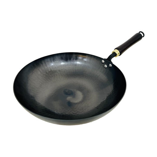 【章丘铁锅】章丘轻便款手工黑铁锅： 商品图1