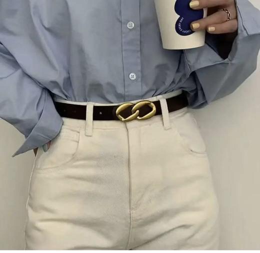 山*有松女士双面牛皮腰带～时髦洋气 精致感满满 ⚠️全长101cm 均码（售后期签收3天内，不合适及时联系） 商品图6