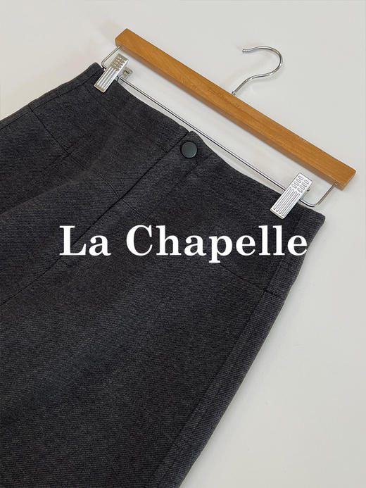 会员福利【绵羊毛+内里磨毛/不垮垂感】拉夏贝尔/La Chapelle秋冬新款通勤直筒裤！高级感斜纹加厚西裤 商品图7
