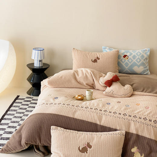 自然醒280g仿羊毛绒全消光牛奶绒四件套MT 商品图5