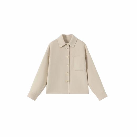 N°28 2025秋冬新款复古港风女宽松慵懒风保暖显瘦休闲毛呢外套8855A1D723  商品图1