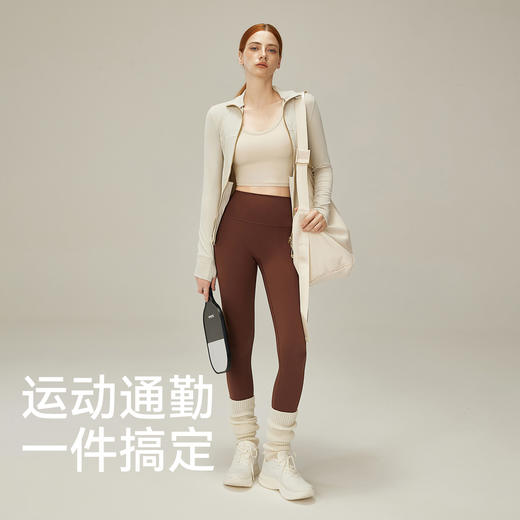 跃牌【倚窗听雨】Athena lulu瑜伽外套女NlLlT芯吸修身立领瑜伽服裸感健身运动夹克WT16 商品图4