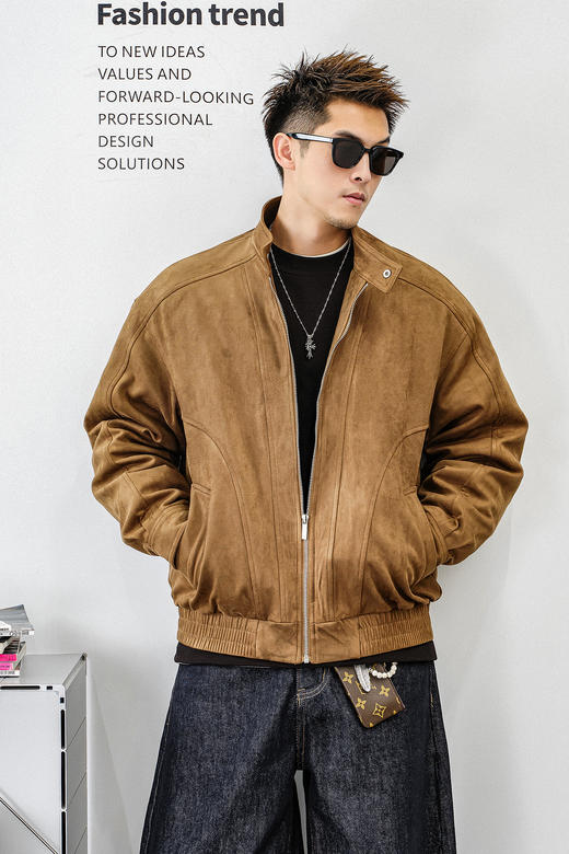 徐太浪【缉明线 立体裁剪】防风立领羽绒服男冬季大码防寒服外套 商品图4