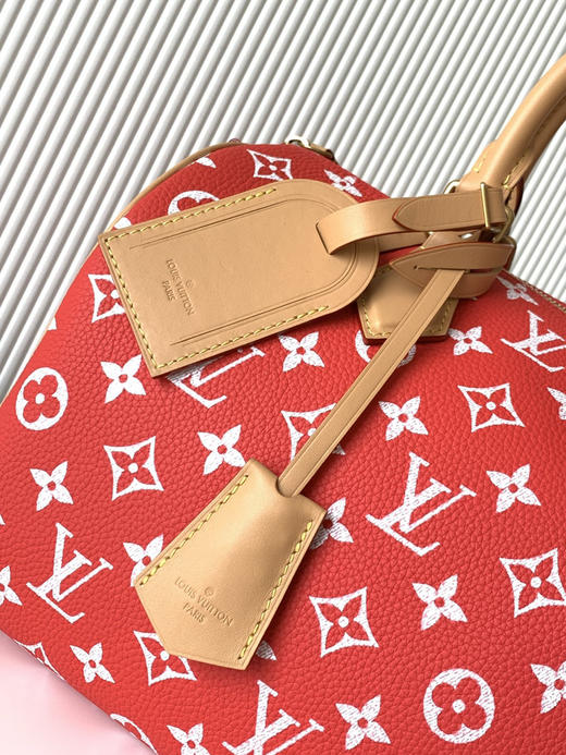 秋冬特惠💰1670 渠道级LV【全钢五金 MB163c01变码芯片】te级LV 全套包装 M14064红色本款Speedy P9 Bandoulière30手袋 商品图4