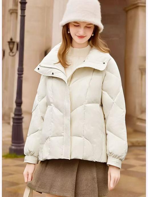 【羽绒服】亦轻羽 绒子含量90%立领休闲宽松羽绒服保暖秋冬-喜出 商品图0