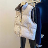 正反双面穿！拉链棉服马甲！女款2025秋季加厚保暖无袖坎肩叠穿马夹外套！ 商品缩略图0