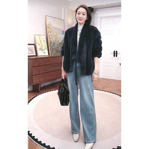 [四面弹一体绒]火桐hooton 2025浅色直筒加绒牛仔裤33041 商品图0