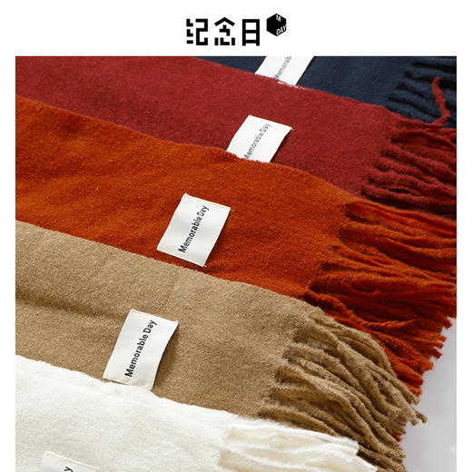 质感净色百搭经典款围巾-纪念日百货门店同款166195442 商品图5