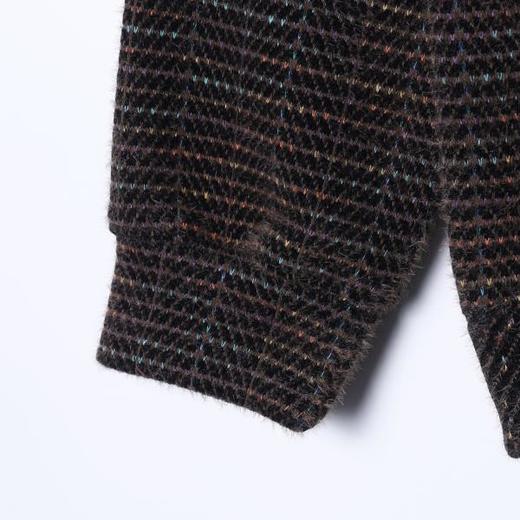 WY1439SDSA男士秋冬新款痞帅男装潮牌绒毛提花条纹抽绳连帽卫衣百搭时尚 商品图4