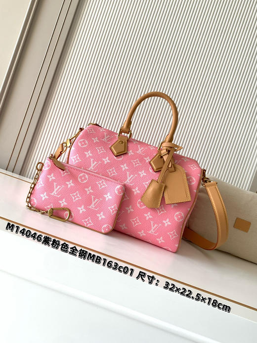 秋冬特惠💰1670 渠道级LV【全钢五金 MB163c01变码芯片】te级LV 全套包装 M14064 本款Speedy P9 Bandoulière30手袋 商品图0