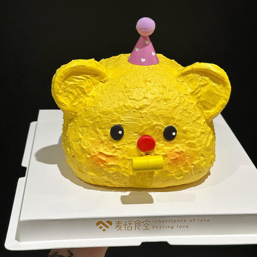 吹吹卷小熊（翻糖提前2天预定；需自提）6英寸加高水果夹心 商品图1