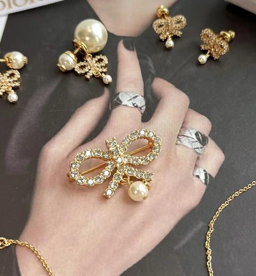 实力硬货 D家蝴蝶结饰品合集 25秋季新款 蝴蝶结项链➕手链➕耳环➕胸针合集 商品图0