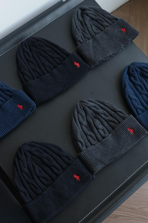 R.L 羊毛混纺 提花针织帽 冷帽 PJ045 商品图1