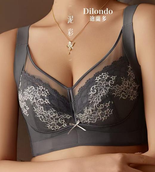 迪兰多蚕丝蛋白薄棉调整型文胸侧收托挺包容固定大胸显小2118472 商品图5