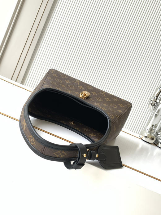 秋冬特惠💰1170 渠道级LV【全钢五金 MB163c01变码芯片】te级LV 全套包装 M12940老花 本款The Drop 小号手袋 商品图7