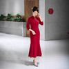喜婆婆婚宴装春夏季结婚礼服妈妈年轻款鱼尾旗袍	 62510 商品缩略图3
