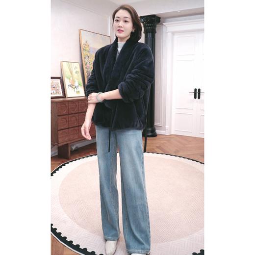 [四面弹一体绒]火桐hooton 2025浅色直筒加绒牛仔裤33041 商品图2