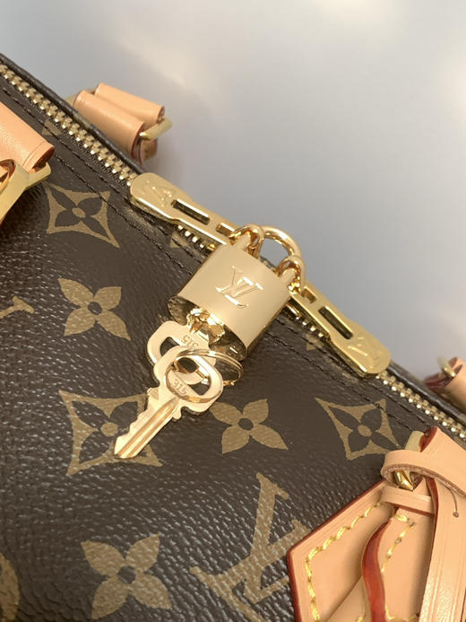 秋冬特惠💰1400 渠道级LV【全钢五金 MB163c01变码芯片】te级LV 全套包装 M11945老花 Speedy Soft 30 Crafty手袋 商品图4