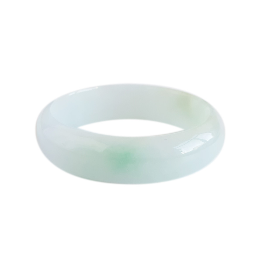 【天然正品】A货翡翠天然精品细腻糯种飘阳绿54.5号贵妃翡翠手镯54.5号（皆取最大值）女士020725AH02