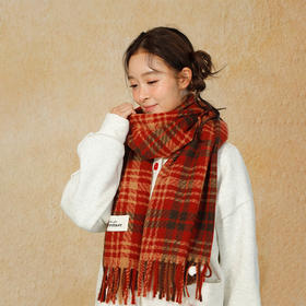 GD潮流复古保暖舒适格纹流苏围巾-纪念日百货门店同款165198748