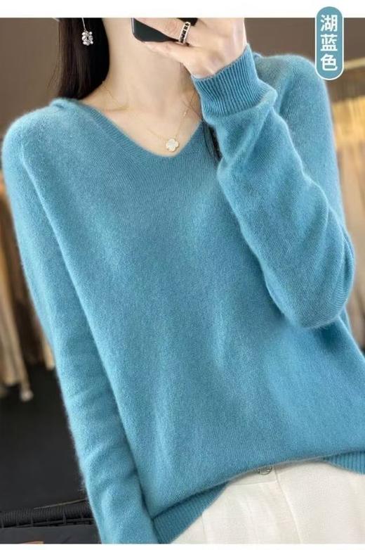 天衣无缝小V领连帽羊毛衫 商品图7