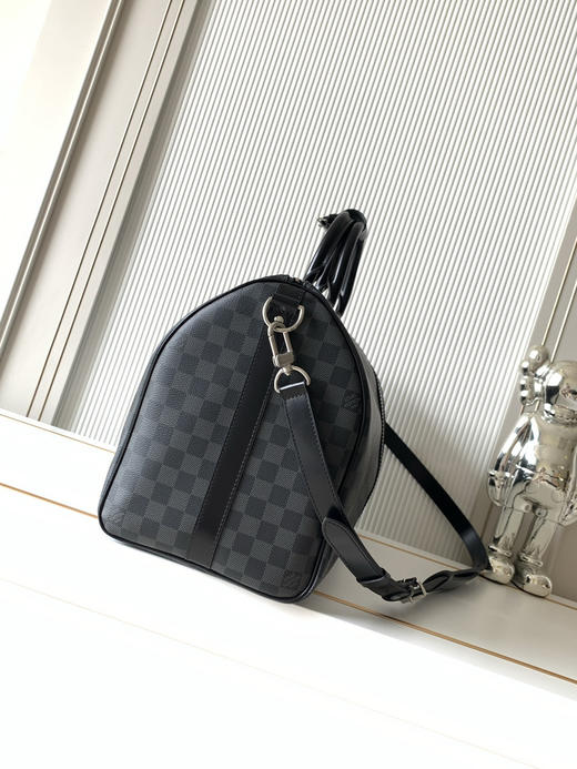 秋冬特惠💰中号45cm💰1430 大号50cm💰1530 特大号55cm💰1630 渠道级LV【精钢五金 MB163c01变码芯片】M41418 M41416 M41414黑格旅行手提包 商品图1