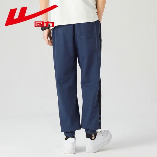 回力纯棉束脚裤子男2025夏季新款美式高街运动裤春秋宽松休闲长裤 商品图8