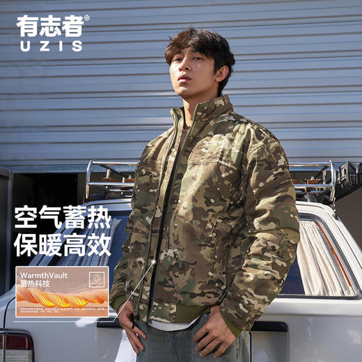 有志者UZIS篮球美式潮流运动外男套保暖休闲宽松棉服夹克秋冬战甲 商品图3