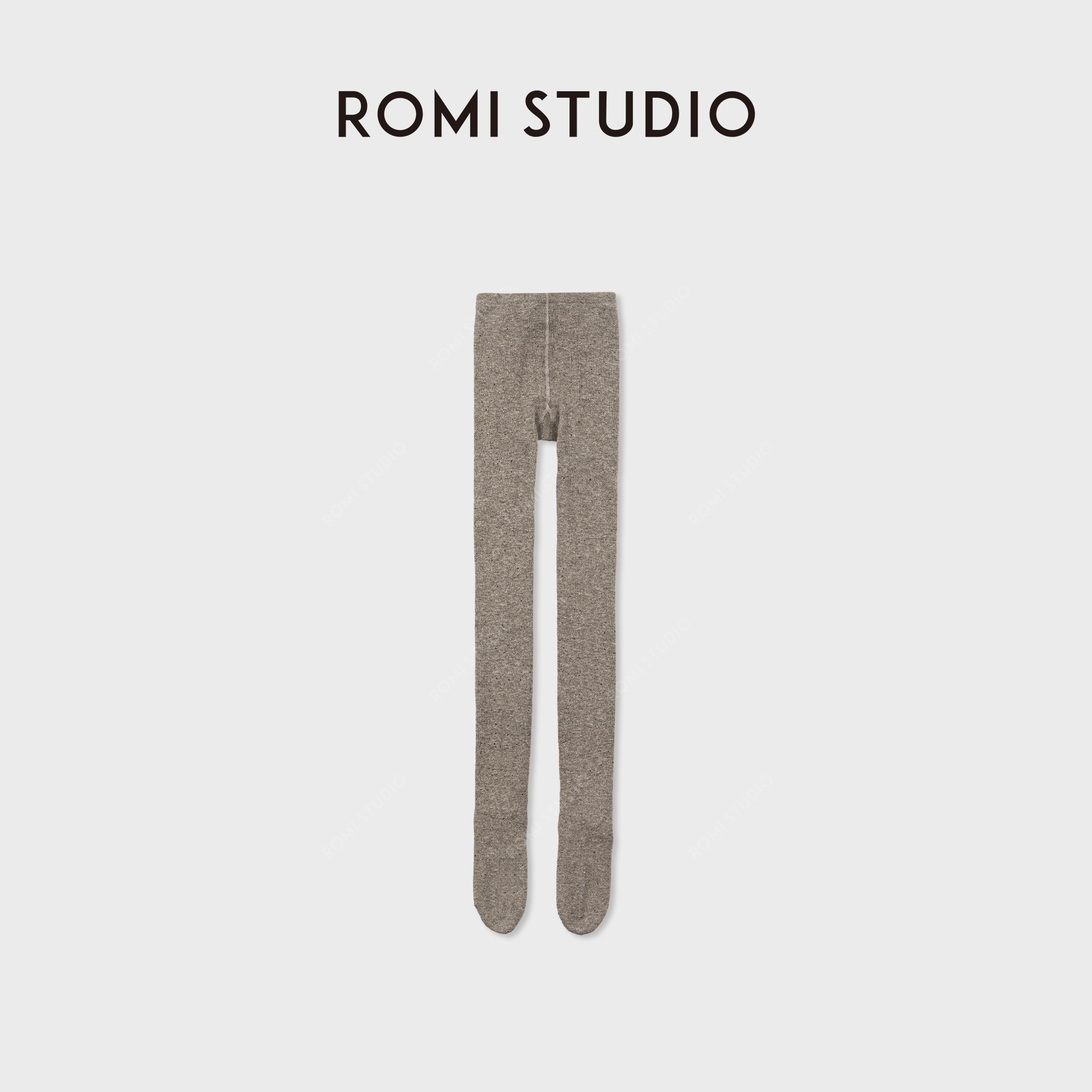 ROMI STUDIO“点子纱羊毛”精纺纱加厚编织保温连裤袜 RWCWX06756