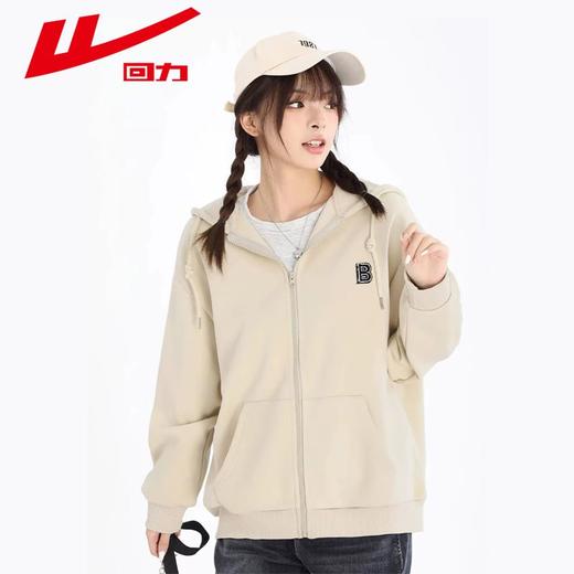 回力卫衣女2025春季小个子美式宽松连帽开衫外套女早春多巴胺穿搭 商品图9