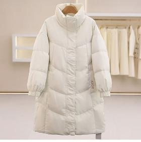 抗菌除螨面料【羽绒服】90%白鸭绒50D杜邦抗菌面料品质休闲宽松立领羽绒服-喜出