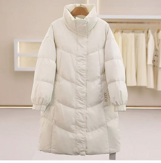 抗菌除螨面料【羽绒服】90%白鸭绒50D杜邦抗菌面料品质休闲宽松立领羽绒服-喜出 商品图0