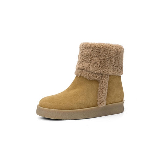 【预售5天】两穿耐看时尚秋冬圆头松糕底中跟中筒短靴保暖雪地靴ND*7221 商品图3